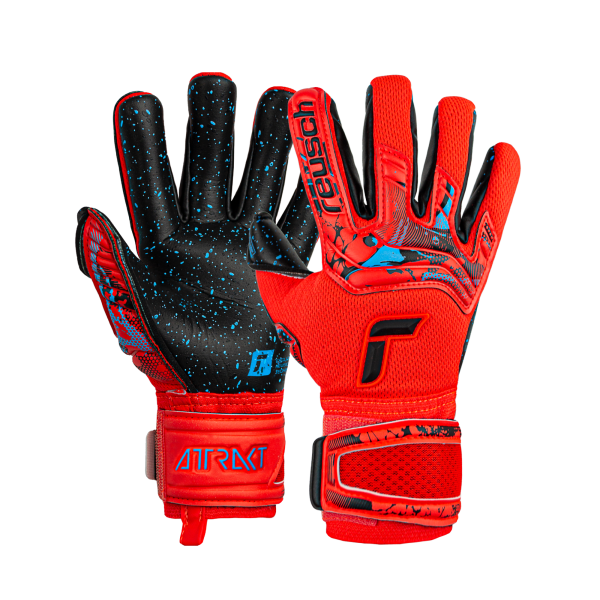 Reusch Attrakt Fusion Finger Support Guardian Junior 5372940 3333 black red 1